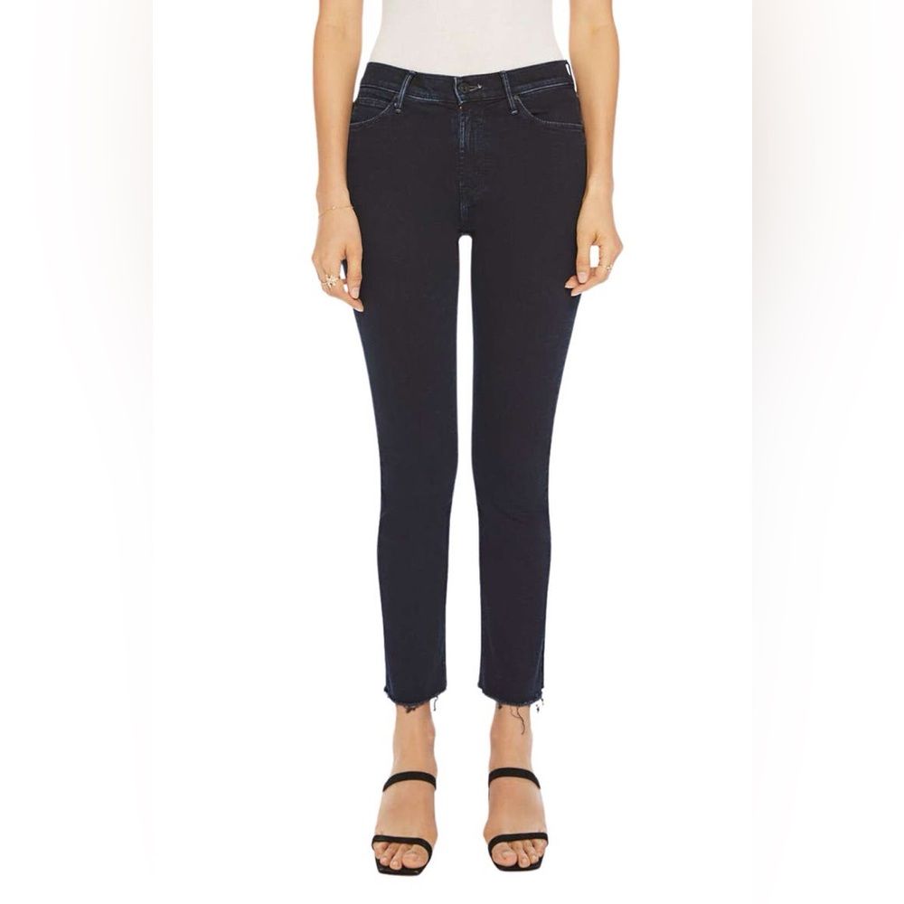 MOTHER The Mid Rise Dazzler Ankle Fray in Holding Hands Size 26